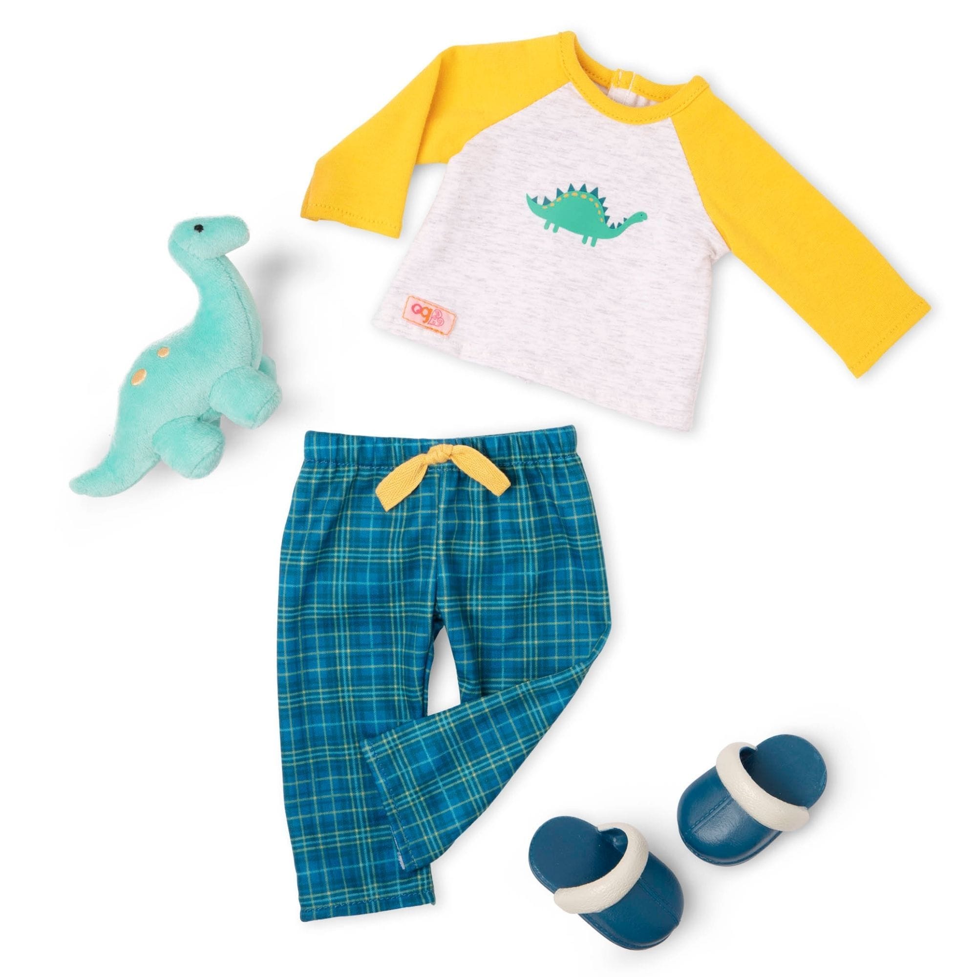 Our Generation Ubranka dla lalki chłopca 46 cm pidżamka Dino Snores - 4kidspoint.pl