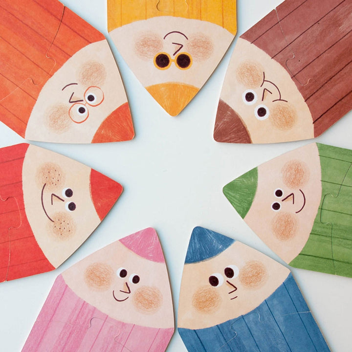 Londji Dwustronne puzzle dla dzieci I Love My Colors 21 elementów