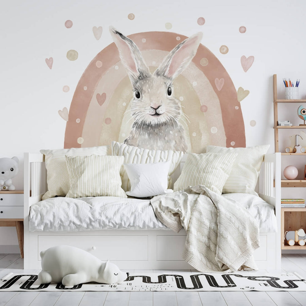 PASTELOVELOVE naklejki na ścianę dla dzieci królik