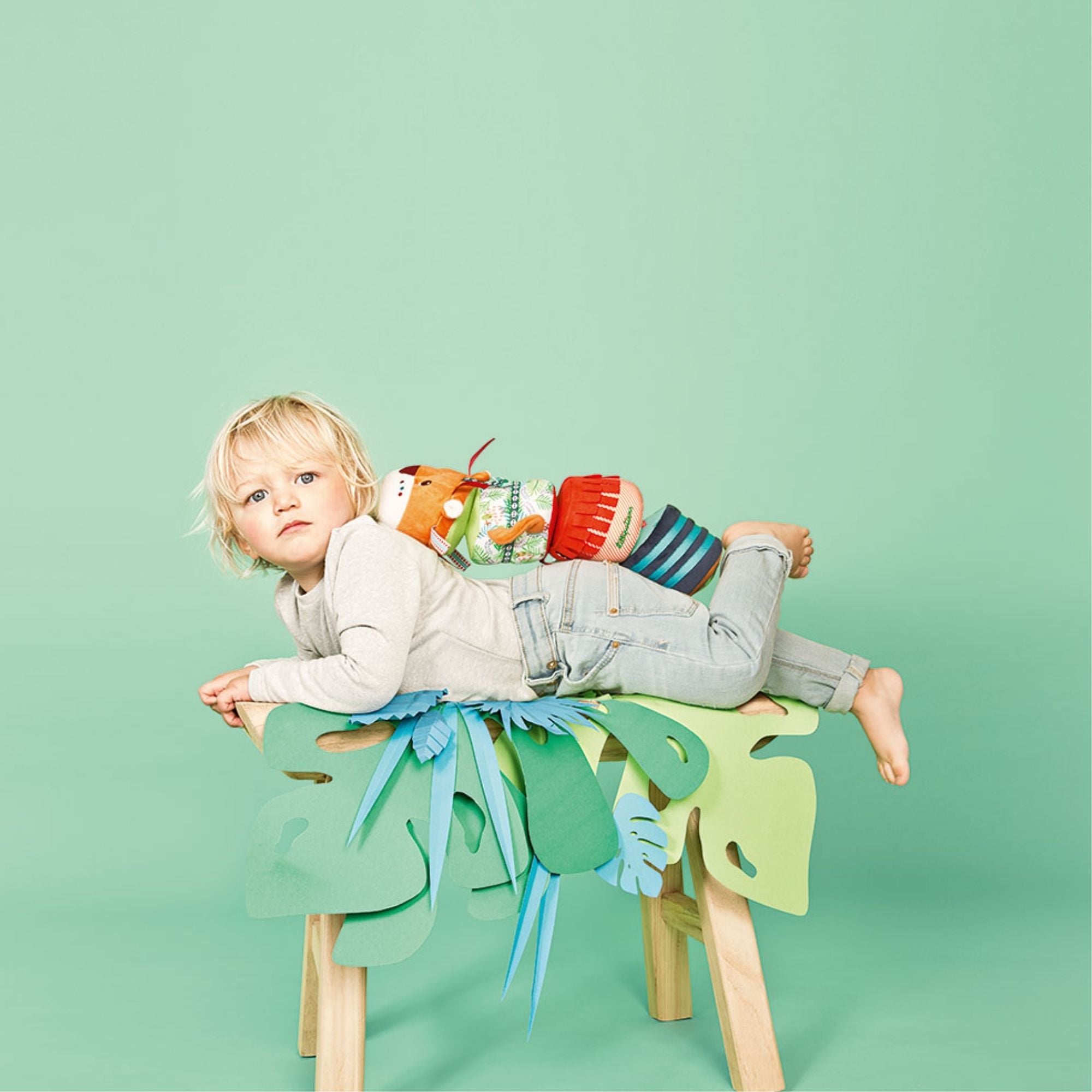 Lilliputiens Zabawka sensoryczna Wałek dźwiękowy Lew Jack 4-el. - 4kidspoint.pl