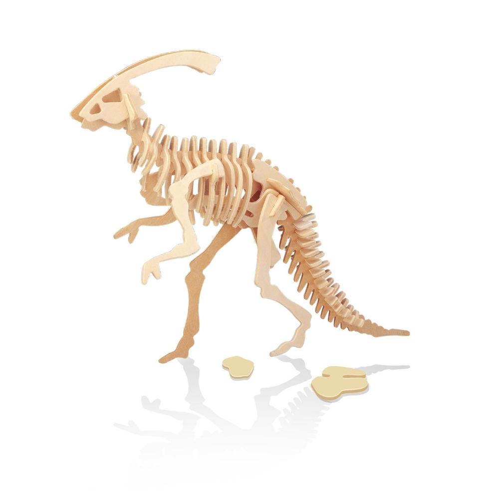 Buki Drewniany model Szkielet dinozaura Parasaurolophus