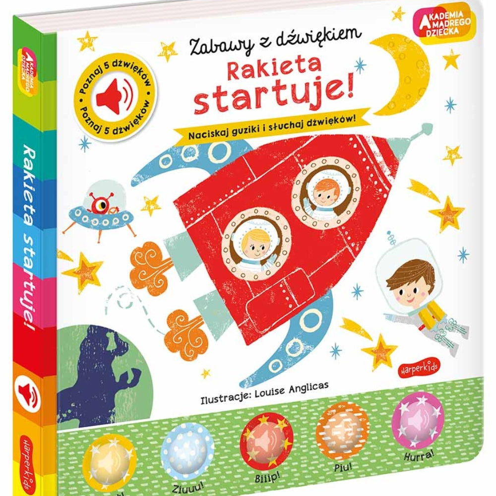 Harperkids Książka dla dzieci Akademia mądrego dziecka Rakieta startuje!