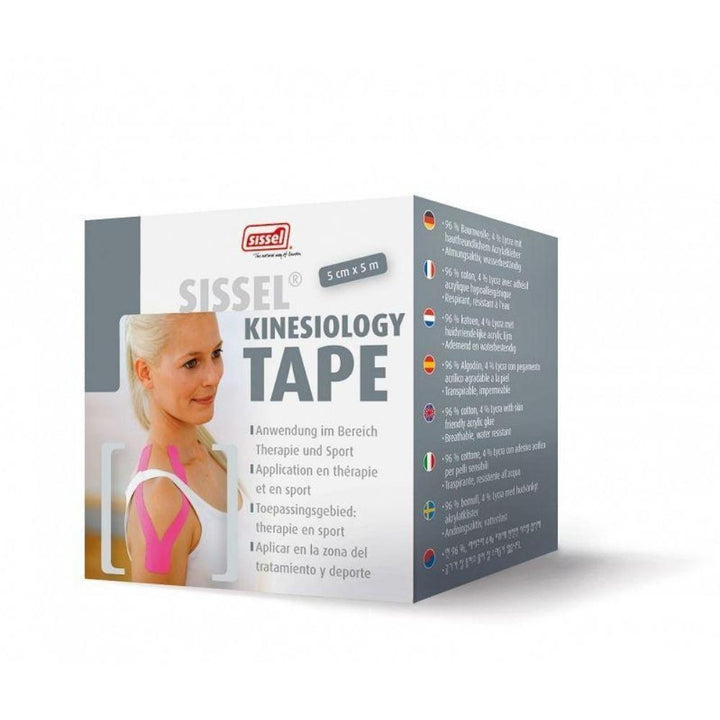 Sissel Kinesiology Tape taśma plastry do kinesiotapingu 5cm x 5m różowa