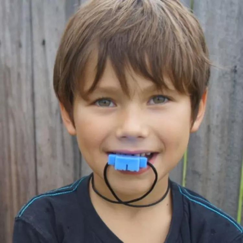 Jellystone Designs Gryzak dla dziecka terapeutyczny Robot niebieski