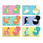 Djeco Puzzle dla dzieci duo Zabawne Jajka