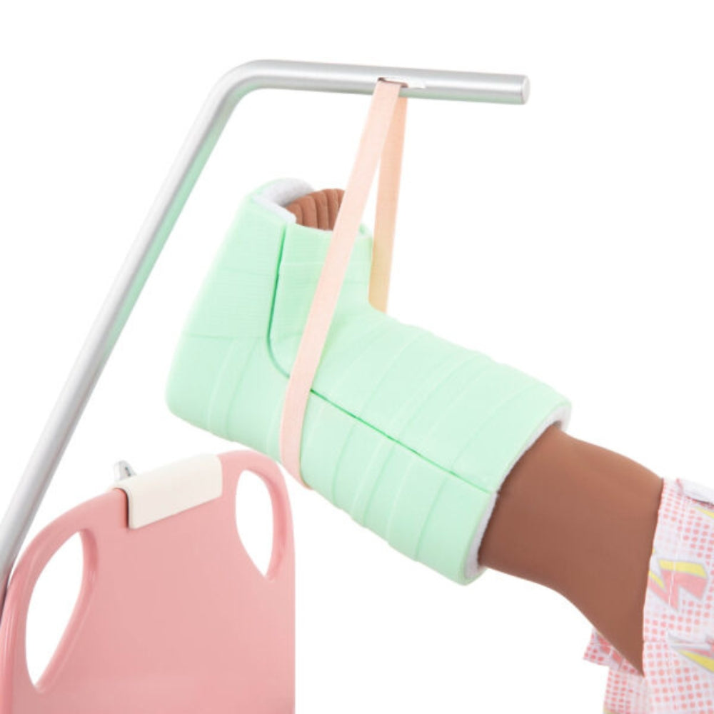 OurGeneration akcesoria dla lalek ŁÓŻKO SZPITALNE z akcesoriami medycznymi – OG Get Well BED