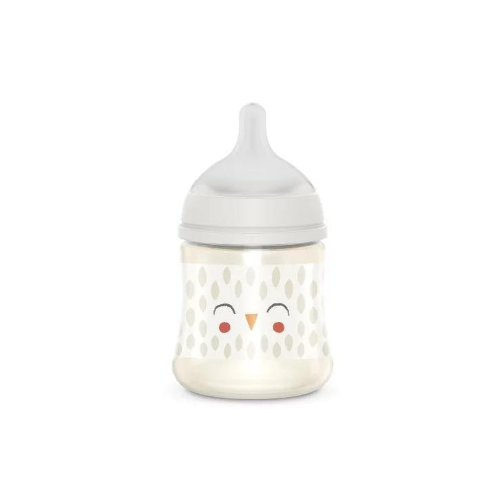 Suavinex Butelka dla niemowląt 150 ml SX Pro wolny przepływ Sowa beżowa