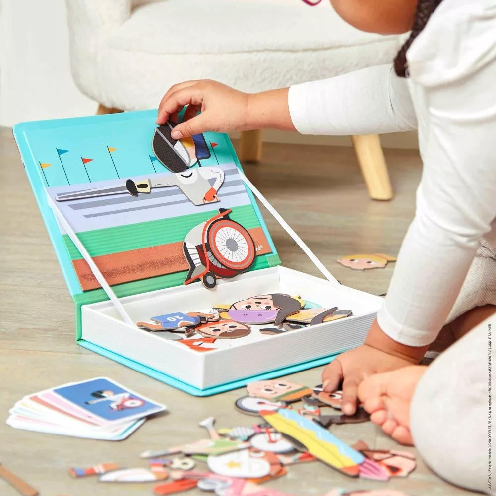 Janod Magnetyczna układanka Magnetibook Sport