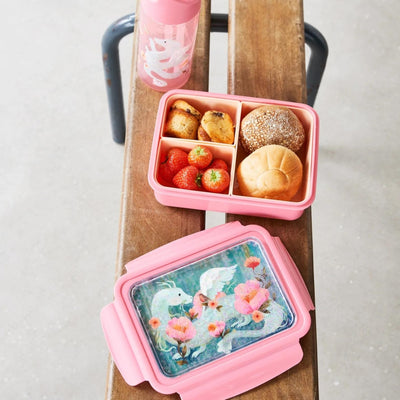 Petit Monkey lunchbox dla dziewczynki fairytale dragon "pearl stars"