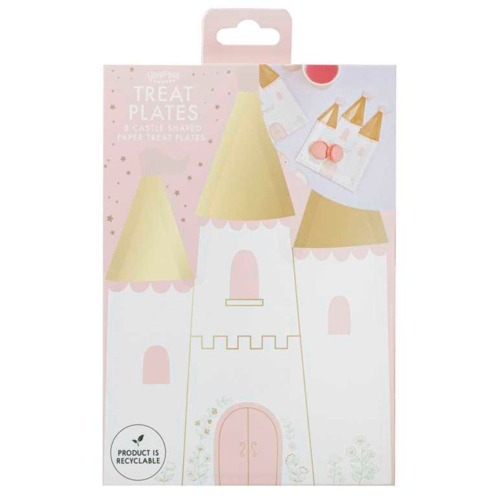 Gingerray Talerzyki papierowe Princess Castle Paper Party Plates
