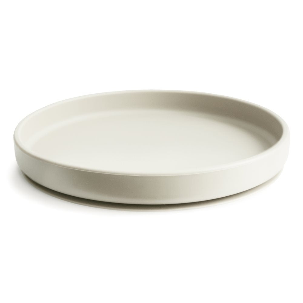 Mushie Silikonowy Talerzyk z Przyssawką Classic Ivory
