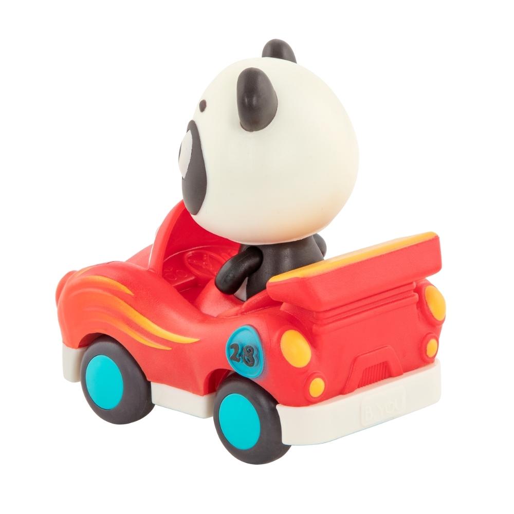 B.Toys seria Land of B. Miękkie autko sensoryczne z wyścigówka z pandą