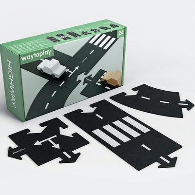 WaytoPlay Tory gumowe droga do układania dla dzieci Highway 24 elem. - 4kidspoint.pl