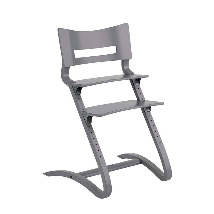LEANDER Krzesełko do karmienia CLASSIC szare + barierka, tacka, poduszka Dusty Blue