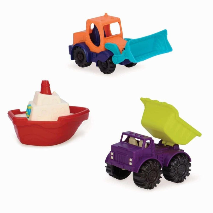 B.Toys Zestaw 3 minipojazdów Loaders & Floaters