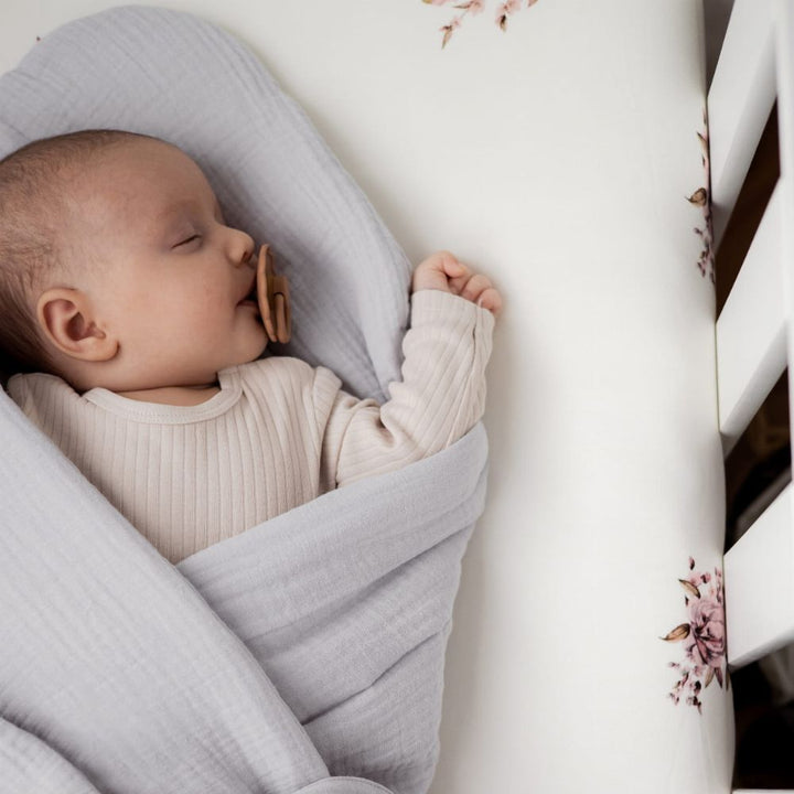 Sleepee Rożek niemowlęcy muślinowy Grey