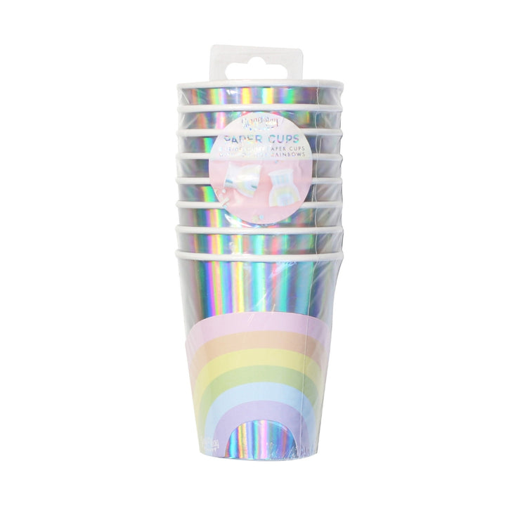 Gingerray Kubki papierowe Pastel and Iridescent Paper Rainbow Cups