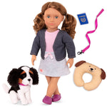 Our Generation Lalka dla dzieci Maddie 46cm z pieskiem rasy King Charles Spaniel - 4kidspoint.pl