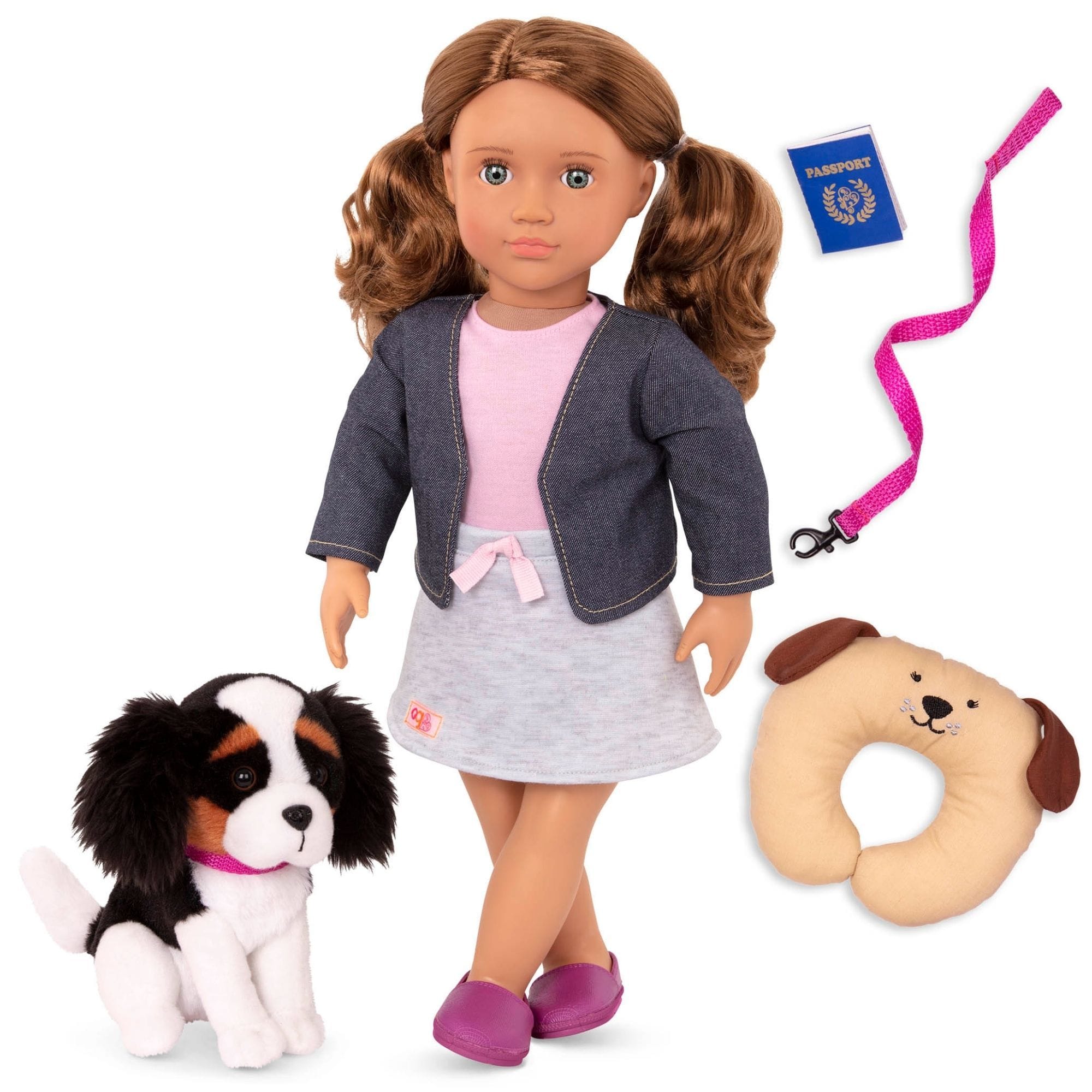 Our Generation Lalka dla dzieci Maddie 46cm z pieskiem rasy King Charles Spaniel - 4kidspoint.pl