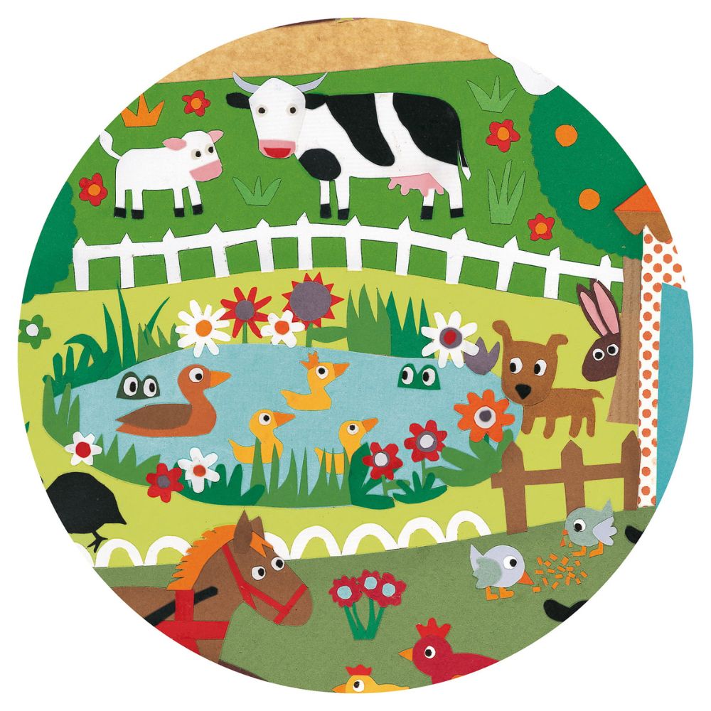 Djeco Puzzle dla dzieci obserwacyjne Farma 35 el.