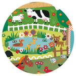 Djeco Puzzle dla dzieci obserwacyjne Farma 35 el.