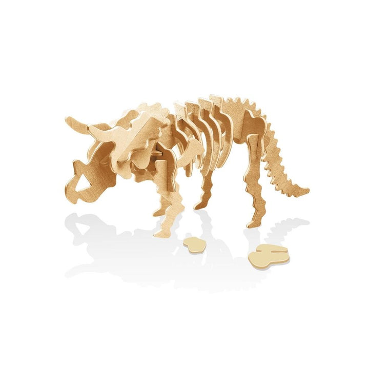 Buki Drewniany model do składania dinozaura Triceratops