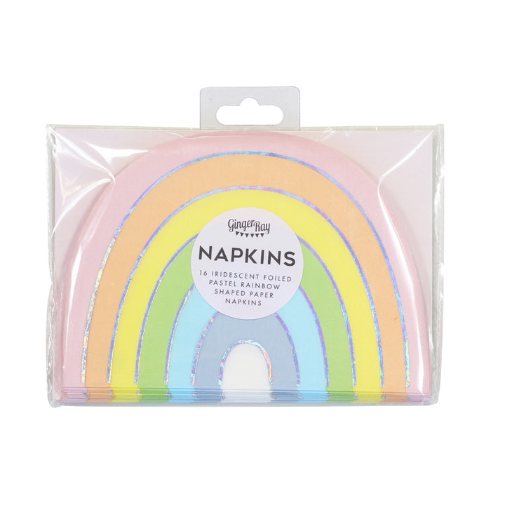 Gingerray serwetki papierowe Pastel and Iridescent Rainbow Napkins