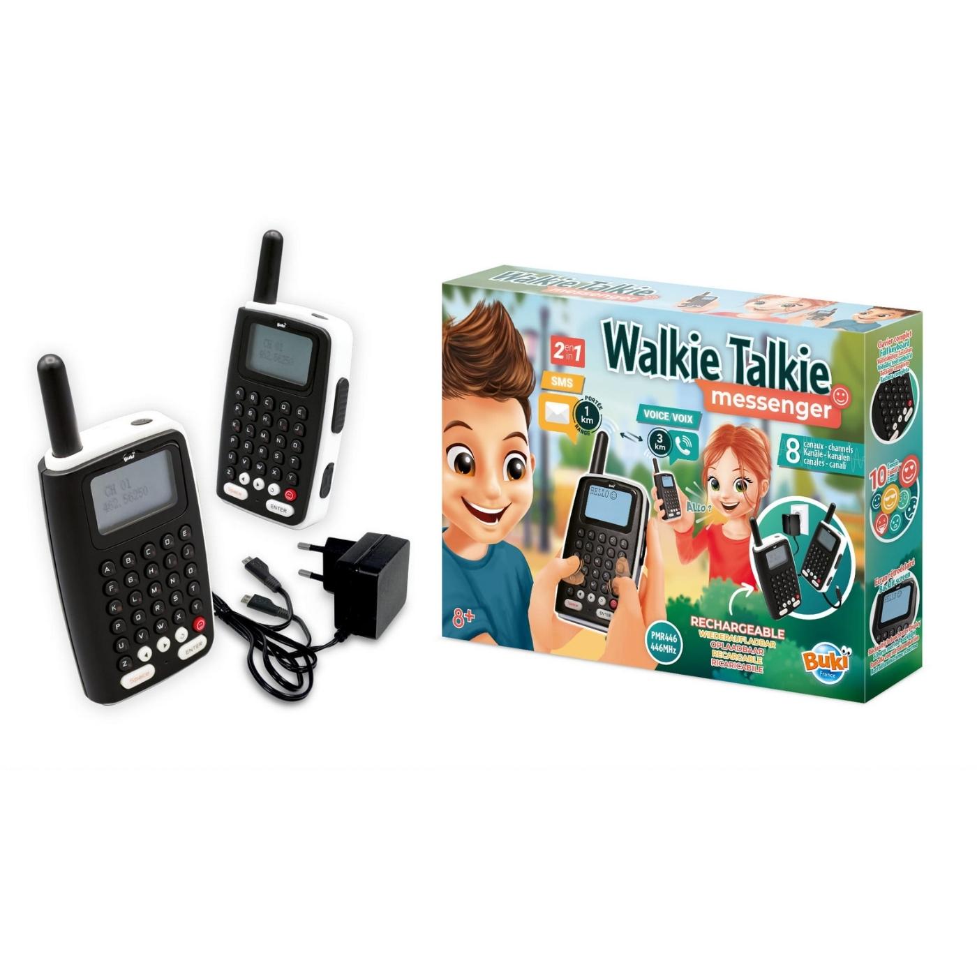 Buki Walkie Talkie dla dzieci messenger zasięg 1 km/3 km