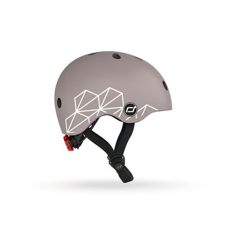 Scootandride Kask dla dzieci XXS-S 1-5 lat Brown Lines