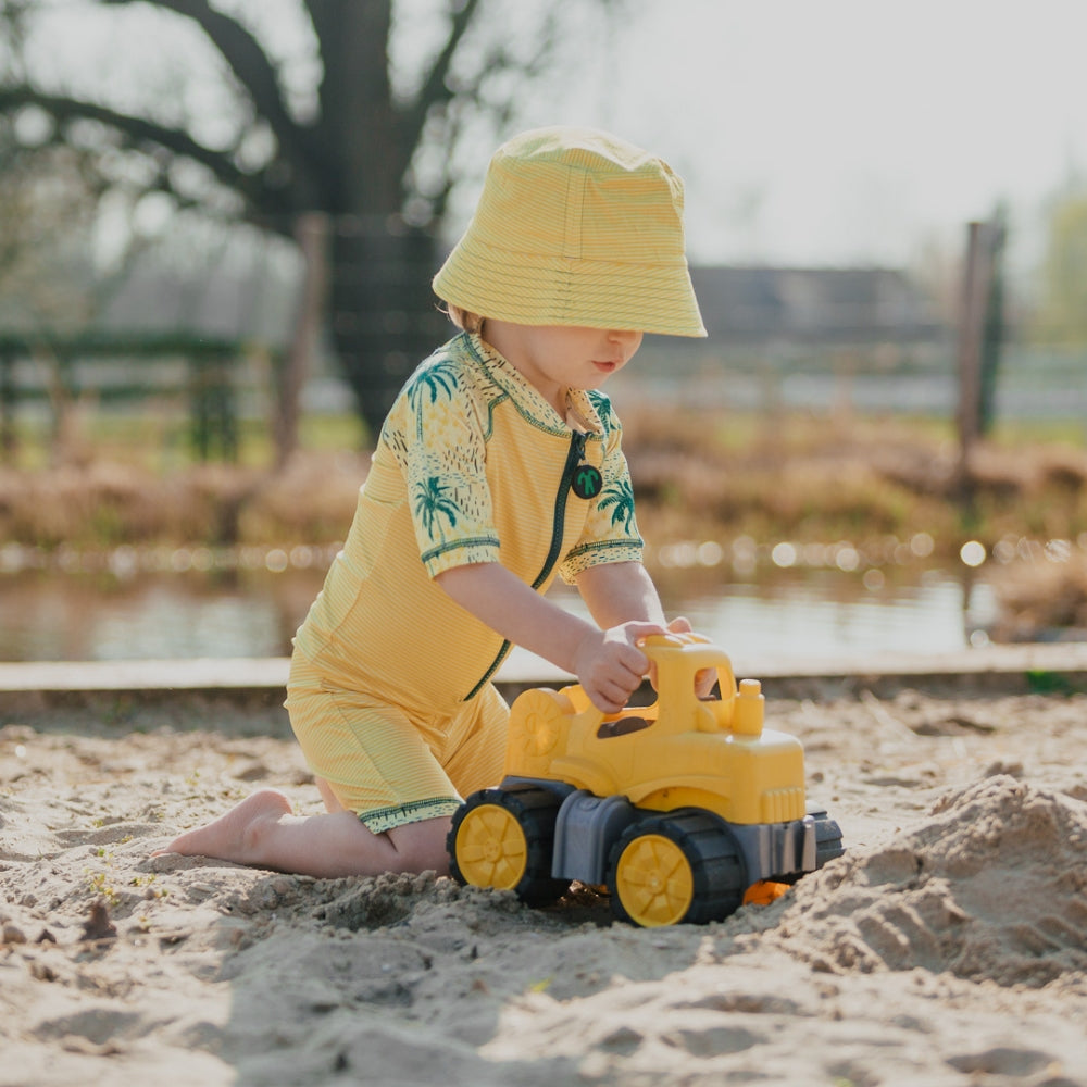 Ducksday Jednoczęściowy strój kąpielowy dla dziecka + bucket hat Cala rozmiar 86