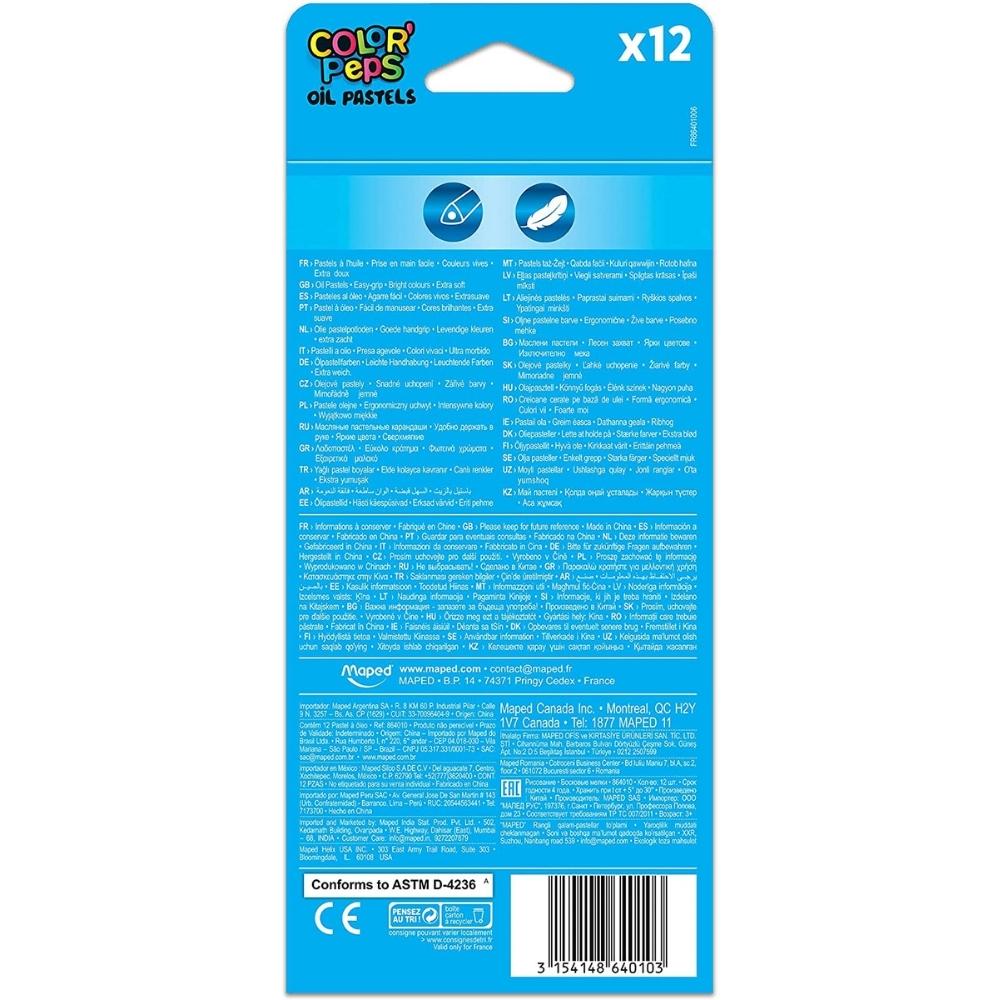 Maped Kredki Pastele olejne Colorpeps 12 szt.
