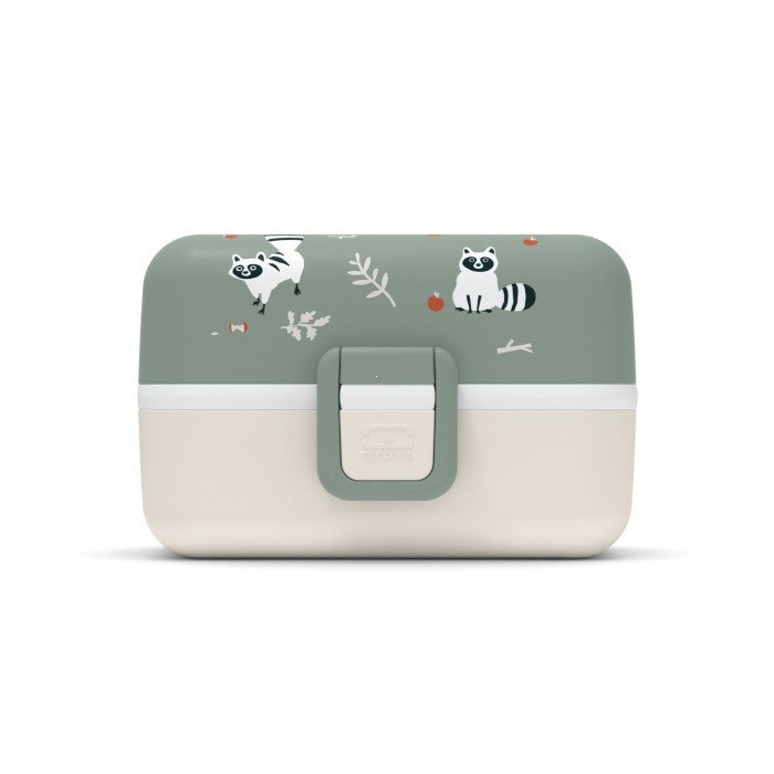 Monbento Lunchbox dla dzieci Tresor Racoon zielon 0,8 l