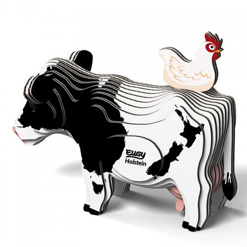 Eugy Puzzle 3D dla dzieci Układanka Krowa