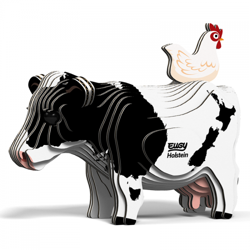 Eugy Puzzle 3D dla dzieci Układanka Krowa