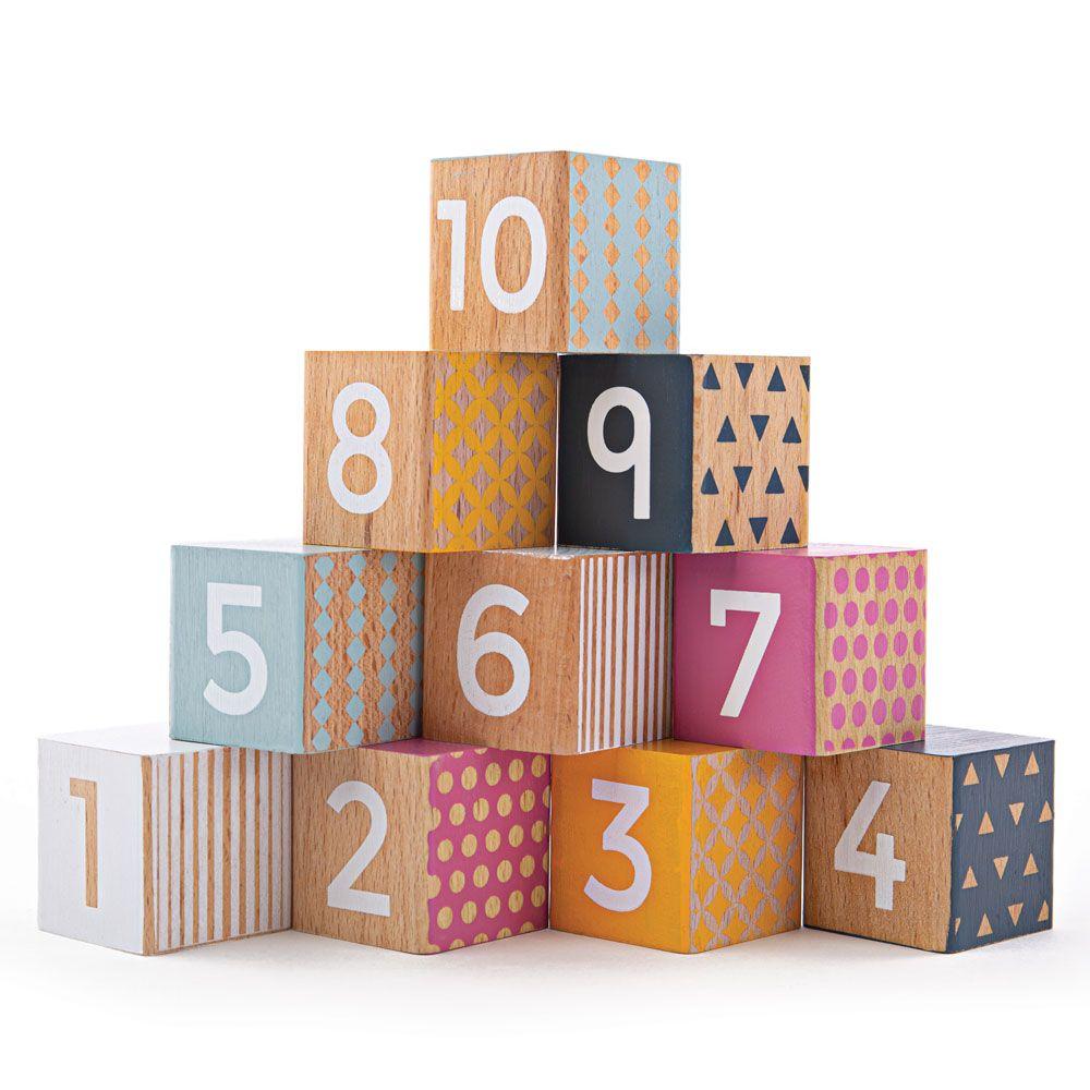 Bigjigs Toys Drewniane klocki dla dzieci 6m+ - 4kidspoint.pl