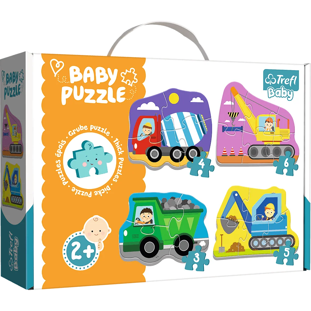 Trefl Puzzle dla 2 latka Pojazdy na budowie