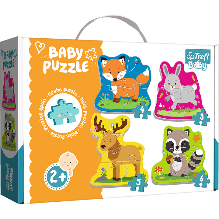 Trefl Baby Puzzle Zwierzątka leśne 18 el. 2+ - 4kidspoint.pl