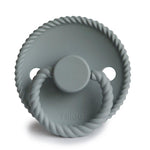 Frigg Smoczek dla niemowlaka silikonowy okrągły Rope French Gray 6m+