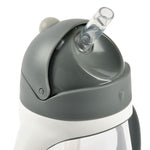 Beaba Butelka Kubek niekapek tritanowa ze słomką 300 ml Mineral grey