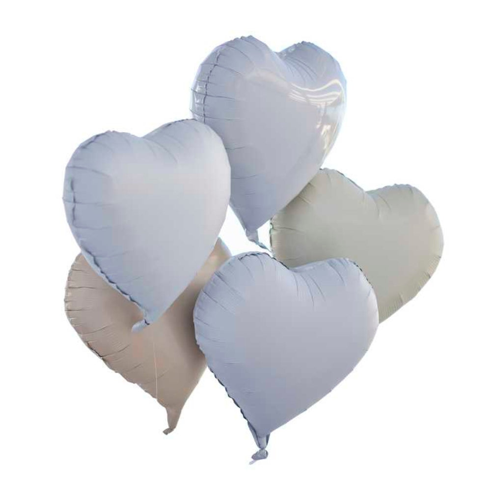 Gingerray balony foliowe Heart Shaped Balloon Bundle