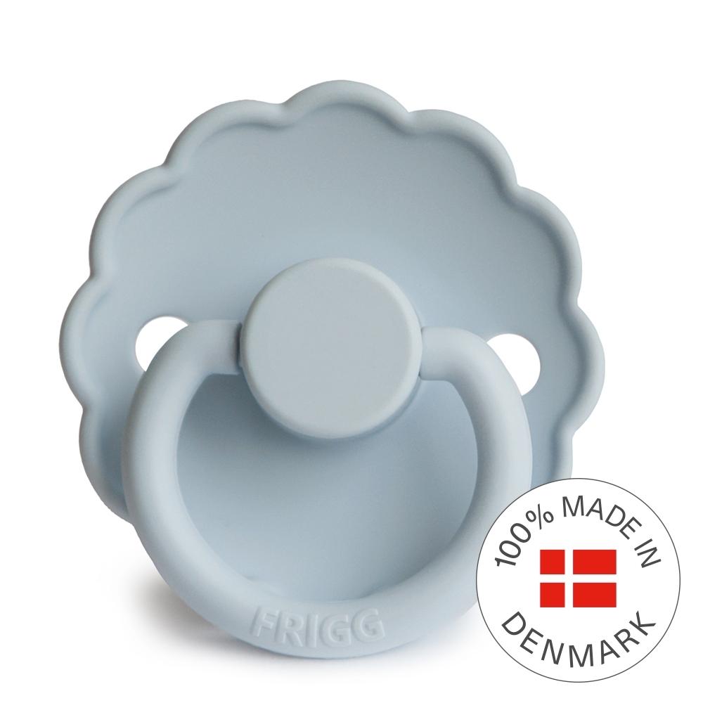 Frigg Smoczek dla niemowlaka silikonowy Daisy Powder Blue 6m+