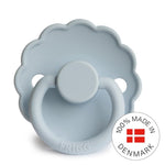 Frigg Smoczek dla niemowlaka silikonowy Daisy Powder Blue 6m+