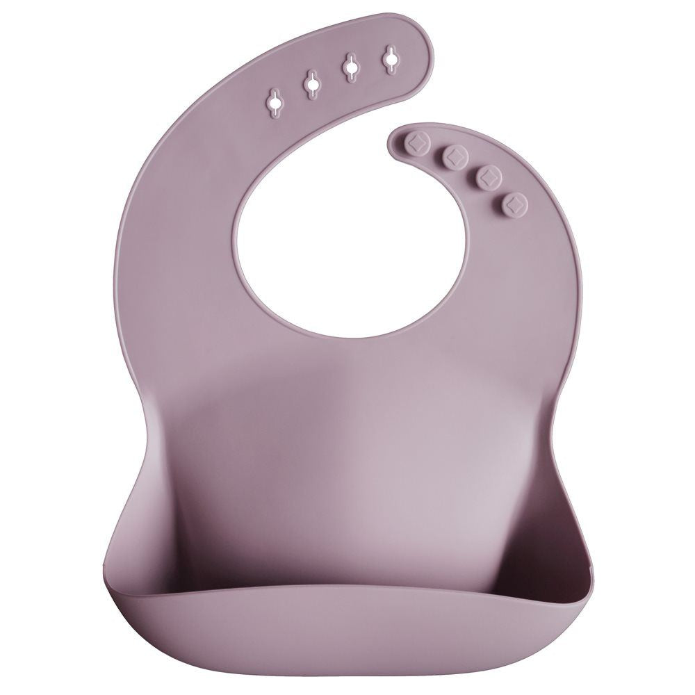 Mushie Silikonowy śliniak dla dziecka Pale Mauve