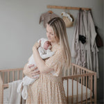 Mushie Pajacyk niemowlęcy wiązany 0-3 m Beige Melange