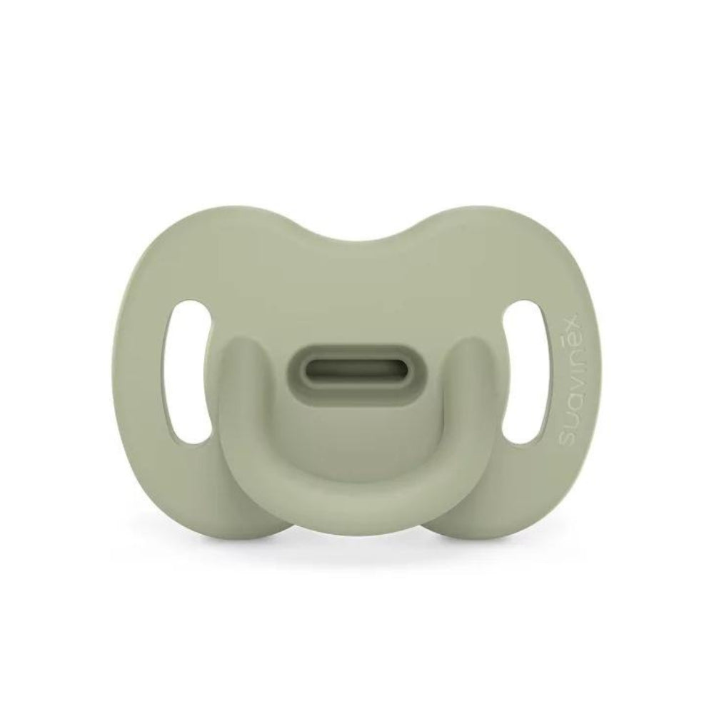 Suavinex Silikonowy Fizjologiczny Smoczek dla noworodka SX Pro Colour Essence Zielony 0-6m