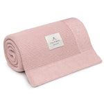 Memi Bambusowy kocyk powder pink classic 80x100 cm