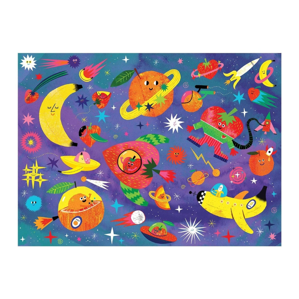 Mudpuppy Puzzle dla dzieci Cosmic Fruits Scratch and Sniff 60 el.