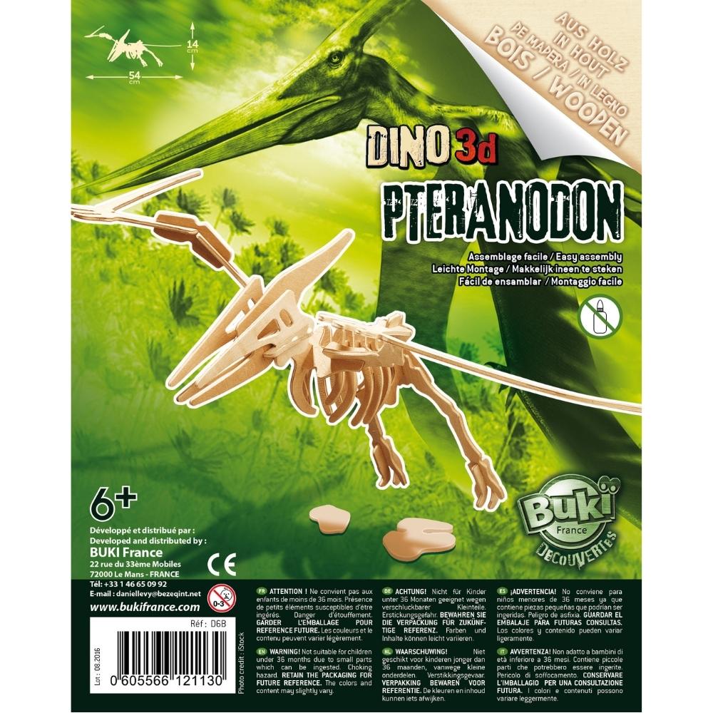 Buki Drewniany model Szkielet dinozaura Pterodaktyl
