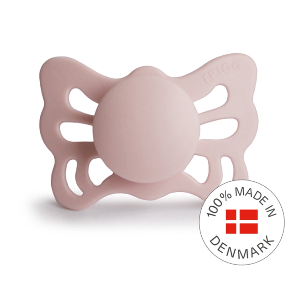 FRIGG Smoczek dla niemowlaka silikonowy Butterfly Blush 0+