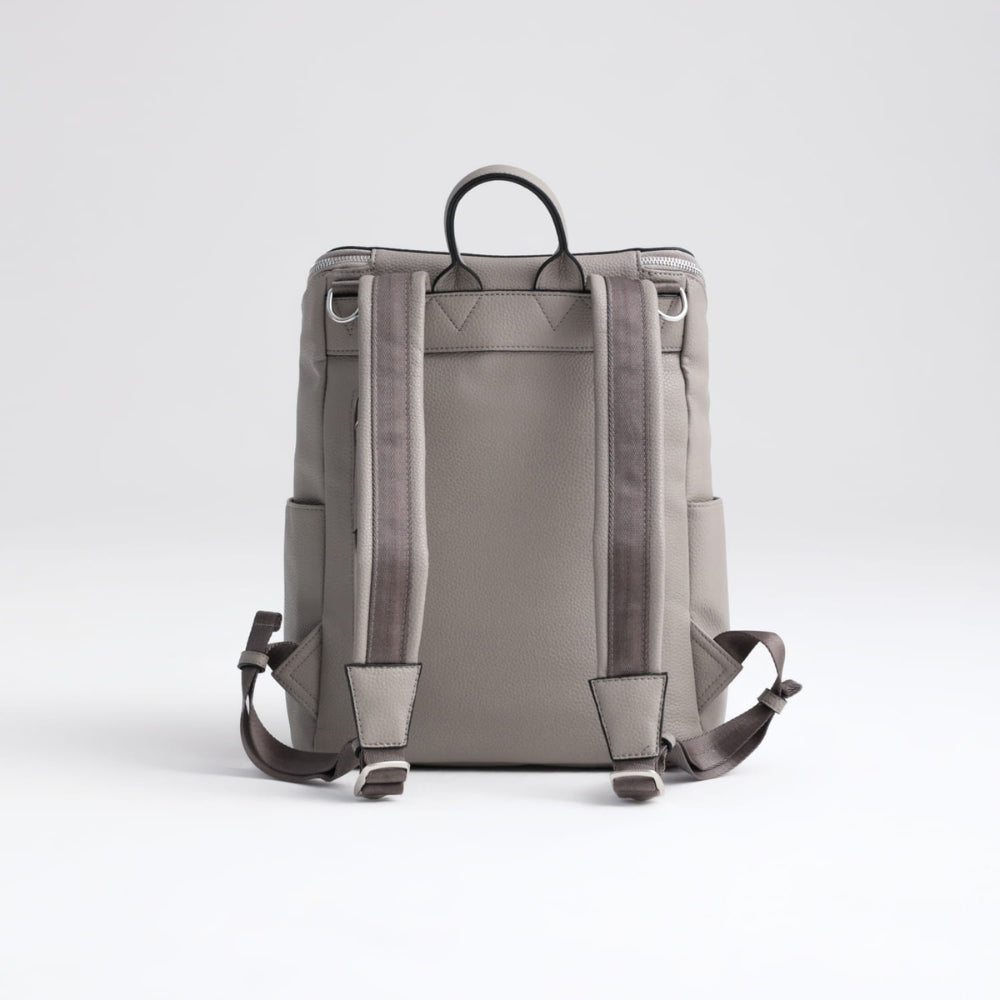 JOISSY Plecak dla mamy ROOMY stone grey/silver